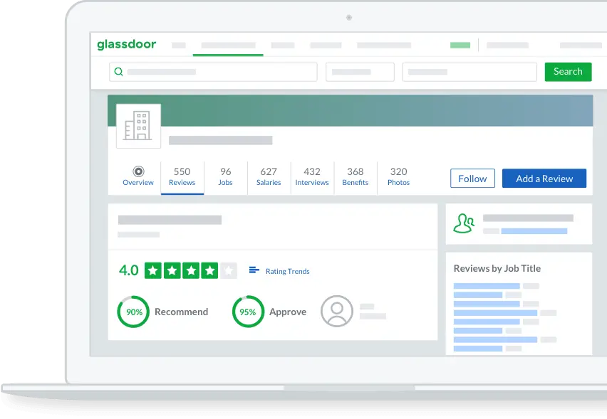 Glassdoor được sử dụng bởi các nhà tuyển dụng để tìm kiếm nhân viên